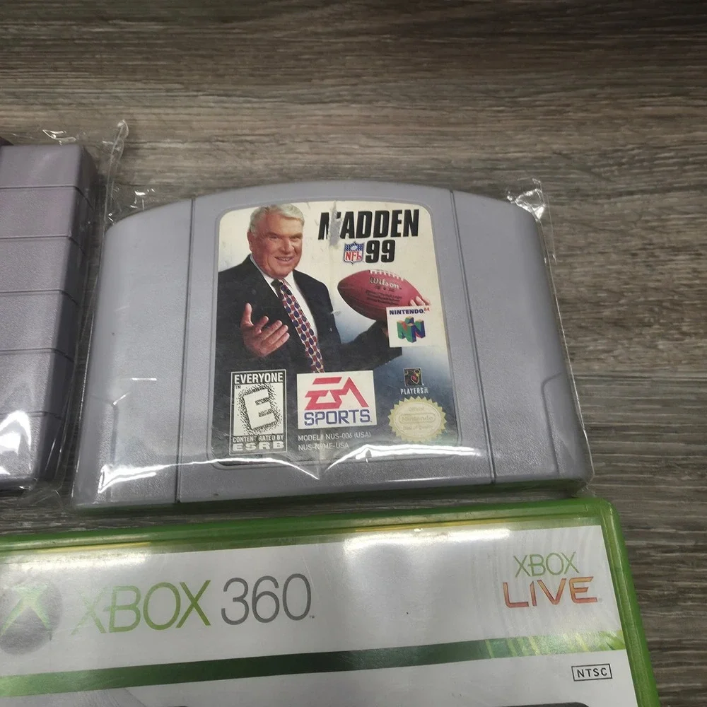 Madden NBA Video Game Bundle Lot 5 Madden 96 99 2001 NBA 2K8 2K13‎ - Xbox SNES